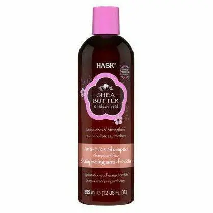 Hask: Shea Butter & Hibiscus Oil Anti-Frizz Shampoo 12Oz 1