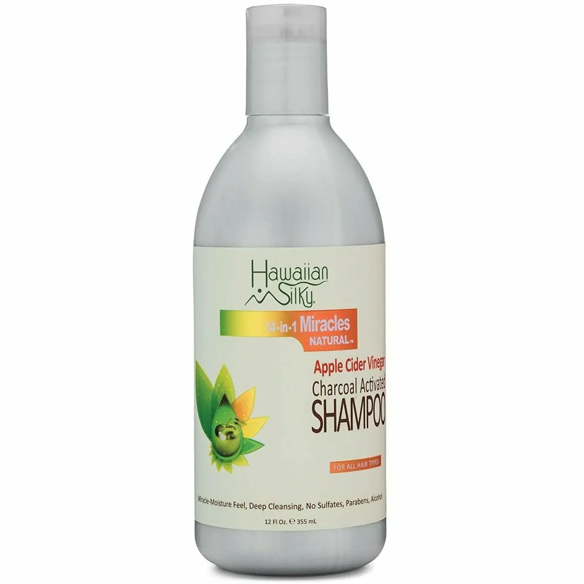 Hawaiian Silky: Acv Charcoal Activated Shampoo 1