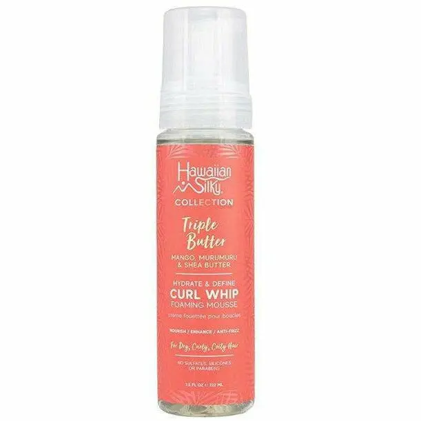 Hawaiian Silky: Triple Butter Hydrate & Define Curl Whip Foaming Mousse 7.5Oz 1