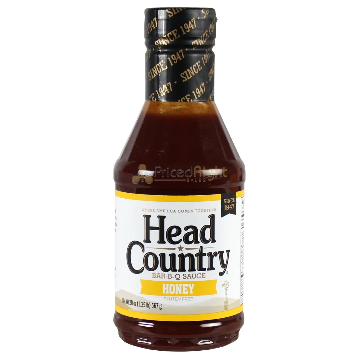 Head Country Honey Bbq Sauce 20 Oz Gluten Free Vegan Vegetarian Mild Hc620 1