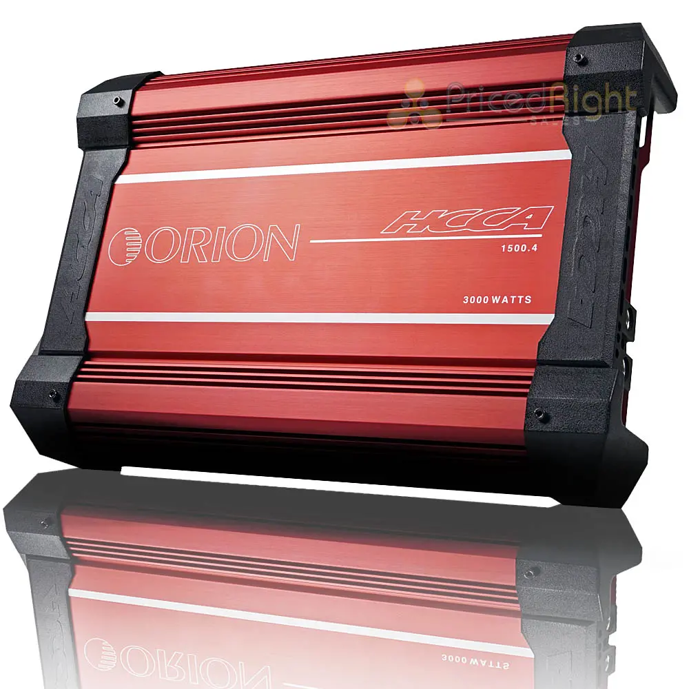 Orion 4 Channel Amplifier 6000 Watts Max 4 Ohm Class Ab Hcca Series Hcca-1500.4 1