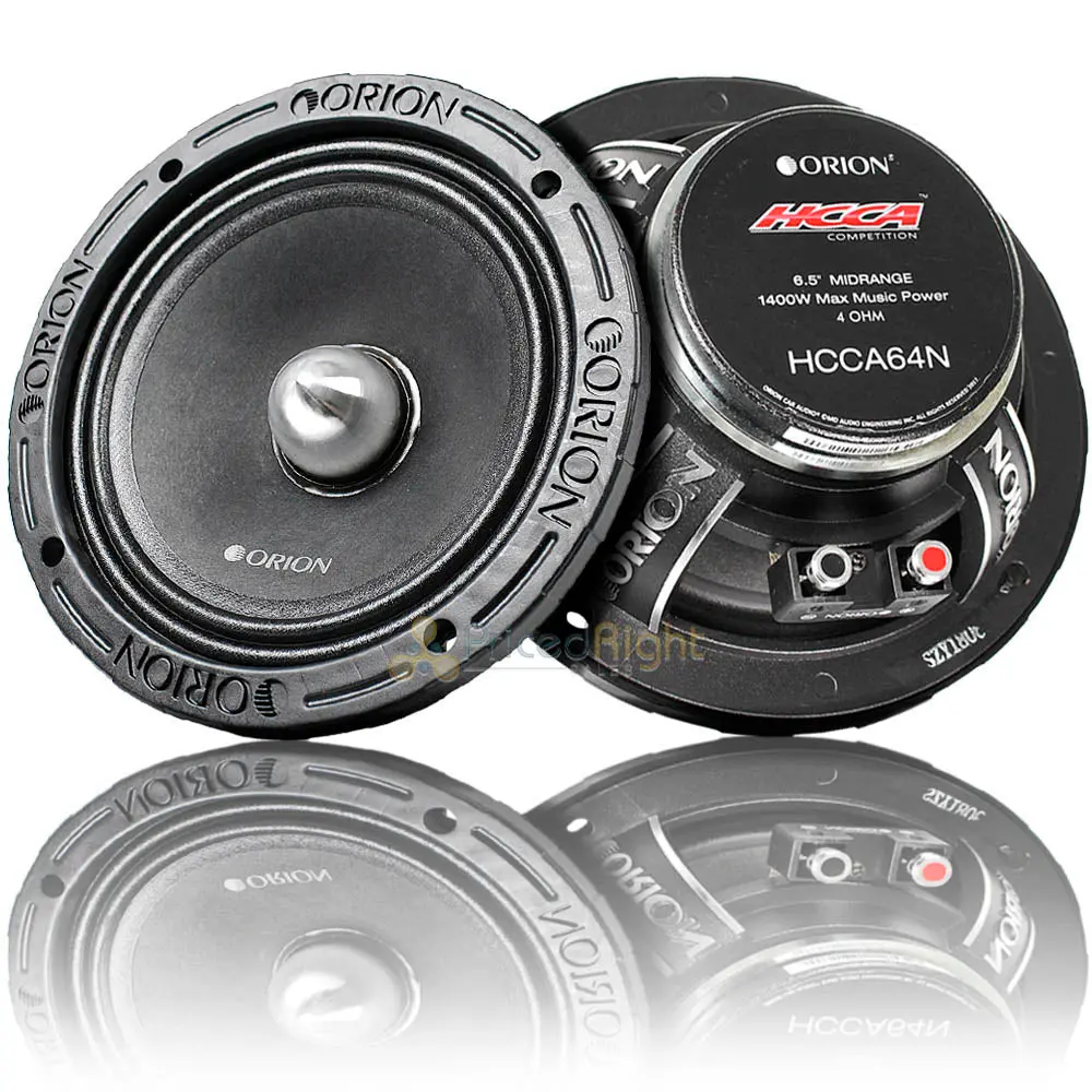 Orion 6.5" Midrange Loudspeaker 1400 Watts Max 4 Ohm Competition Hcca64n Pair 1