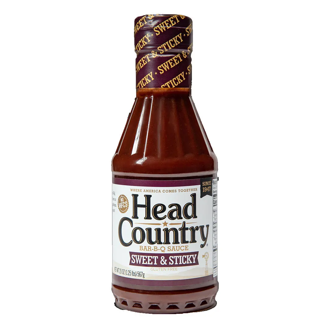 Head Country Sweet & Sticky Bbq Sauce Rich Thick Sweet Flavor 20 Oz Bottle 1