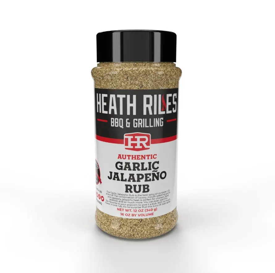 Heath Riles Bbq Authentic Garlic Jalapeno Rub 16 Oz Award Winning Championship 1