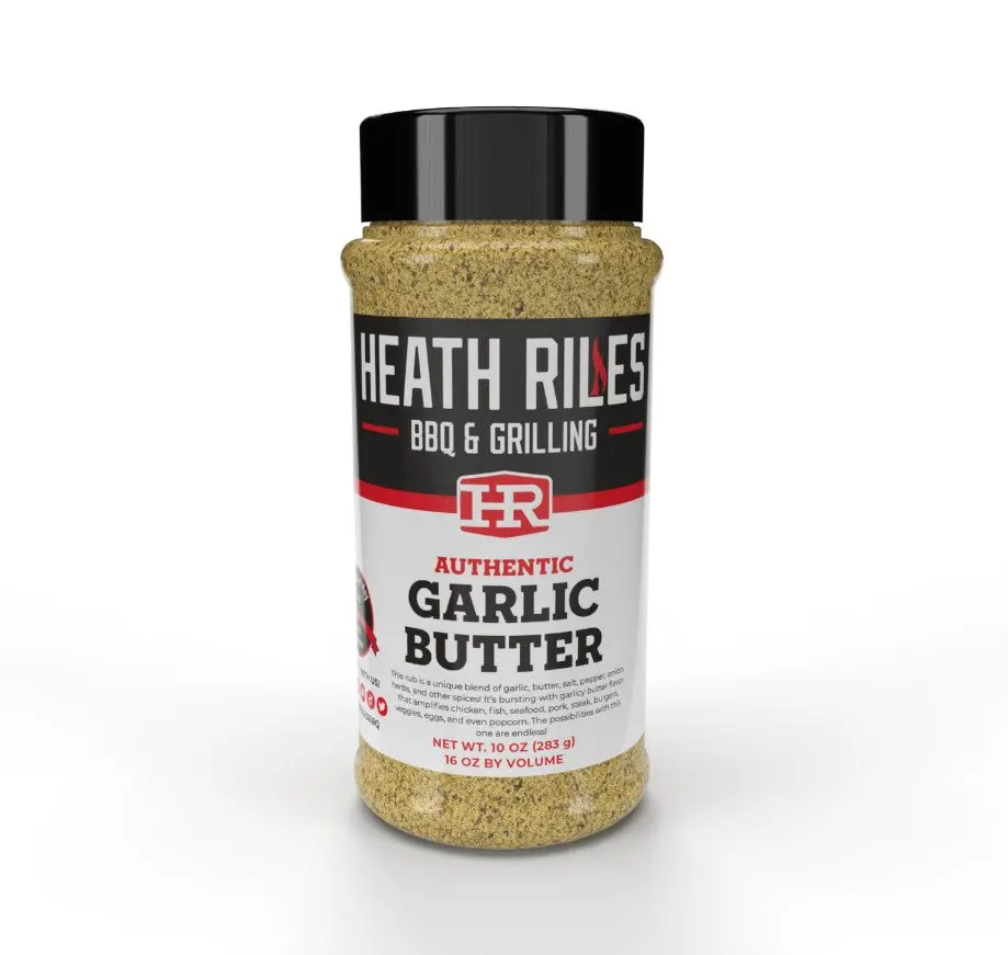 Heath Riles Bbq Authentic Garlic Butter Rub 16 Oz Award Winning Championship 1