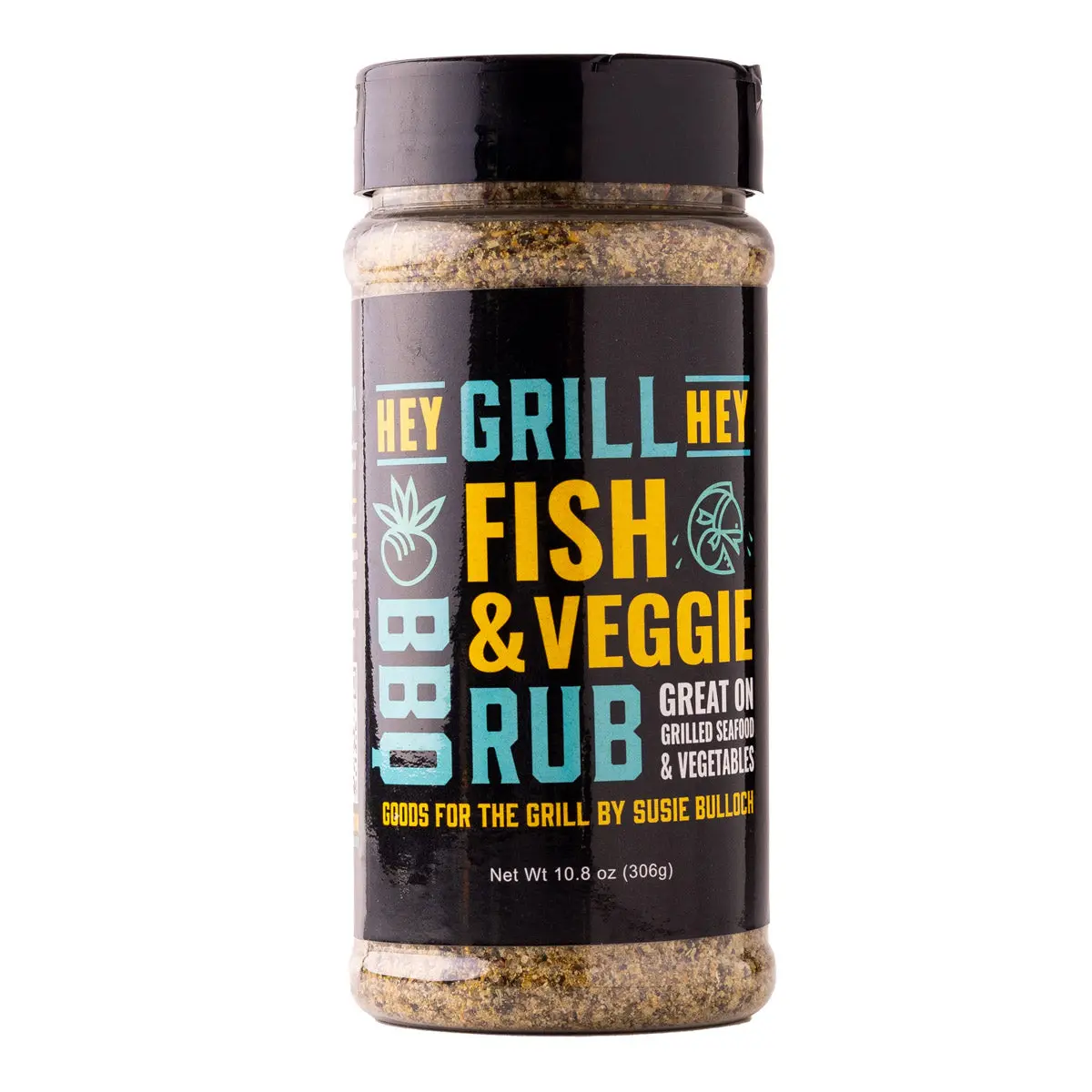 Hey Grill Hey Fish And Veggie Bbq Rub 10.8 Oz Msg-Free Dill Garlic Red Pepper 1