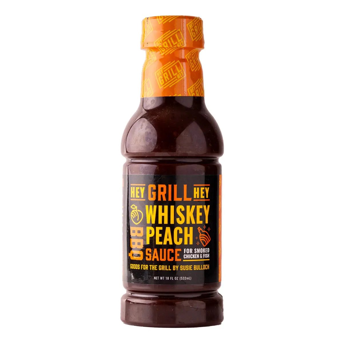 Hey Grill Hey Whiskey Peach Bbq Sauce 16 Oz Chicken Fish Pork Onion Vinegar 1