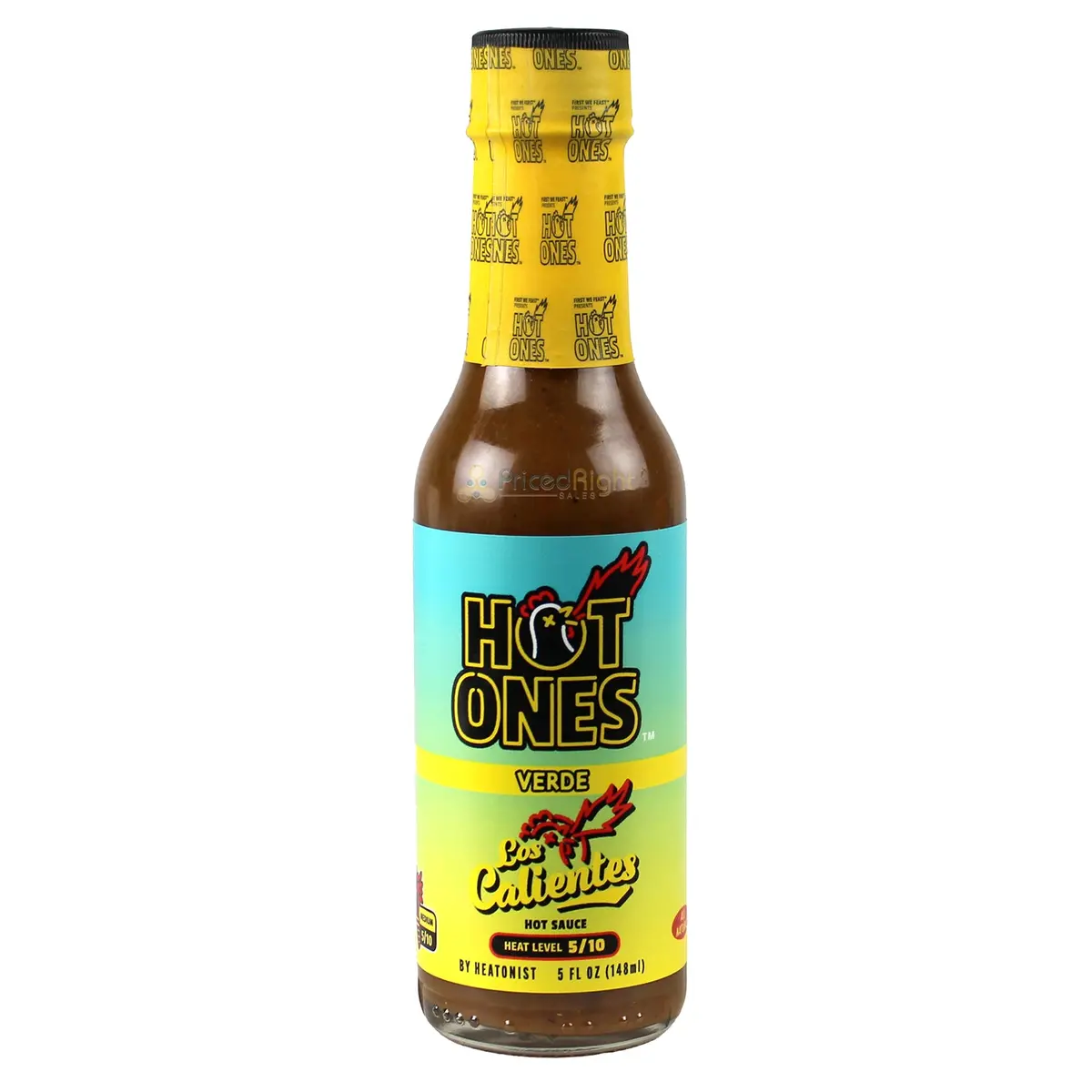 Los Calientes Verde Hot Ones Hot Sauce 5 Oz 5/10 Heat Level 1