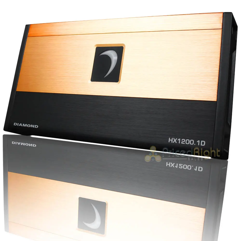 Diamond Audio 1 Channel Monoblock Digital Amplifier 1200W Max 1 Ohm Hx1200.1D 1