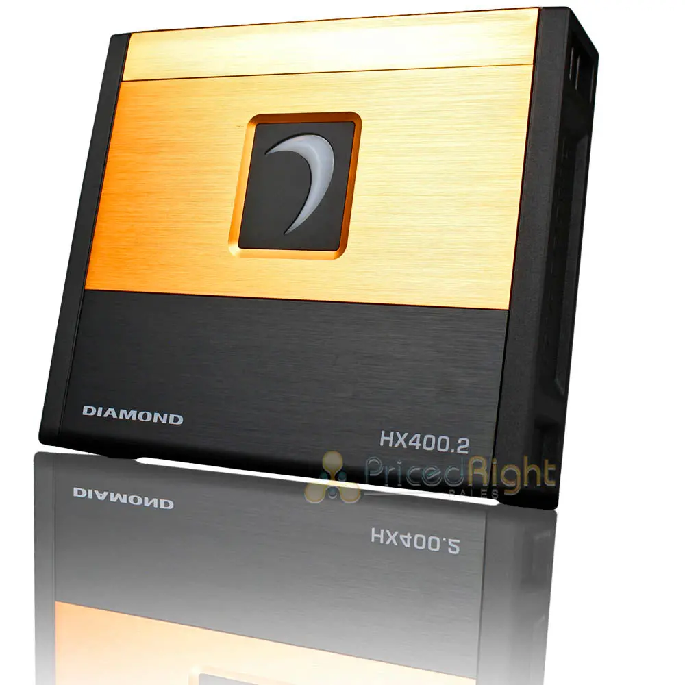 Diamond Audio 2 Channel Digital Amplifier 400 Watts Max 2 Ohm Hex Series Hx400.2 1