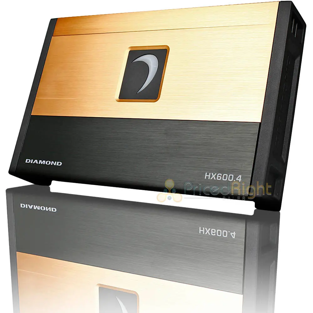 Diamond Audio 4 Channel Digital Amplifier 600 Watts Max 2 Ohm Hex Series Hx600.4 1