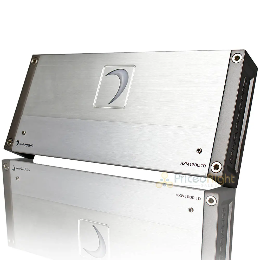Diamond Audio Full Range Class D Amplifier 1 Channel 1200 Watts Max Hxm1200.1D 1