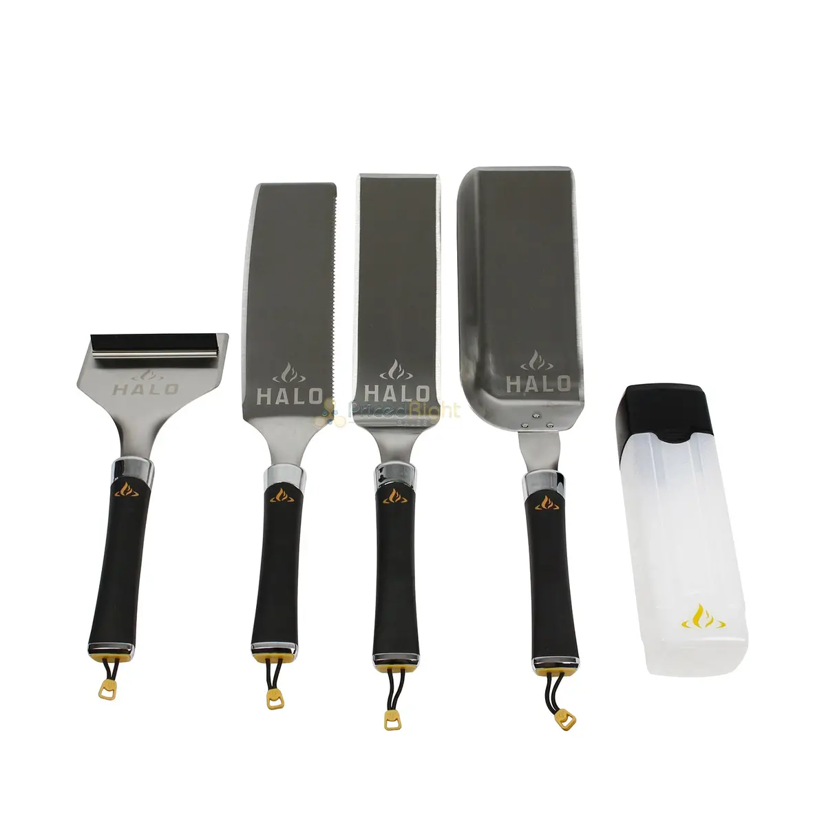 Halo Elite Essentials 5-Piece Magnetic Griddle Accessory Kit Stainless Steel 1