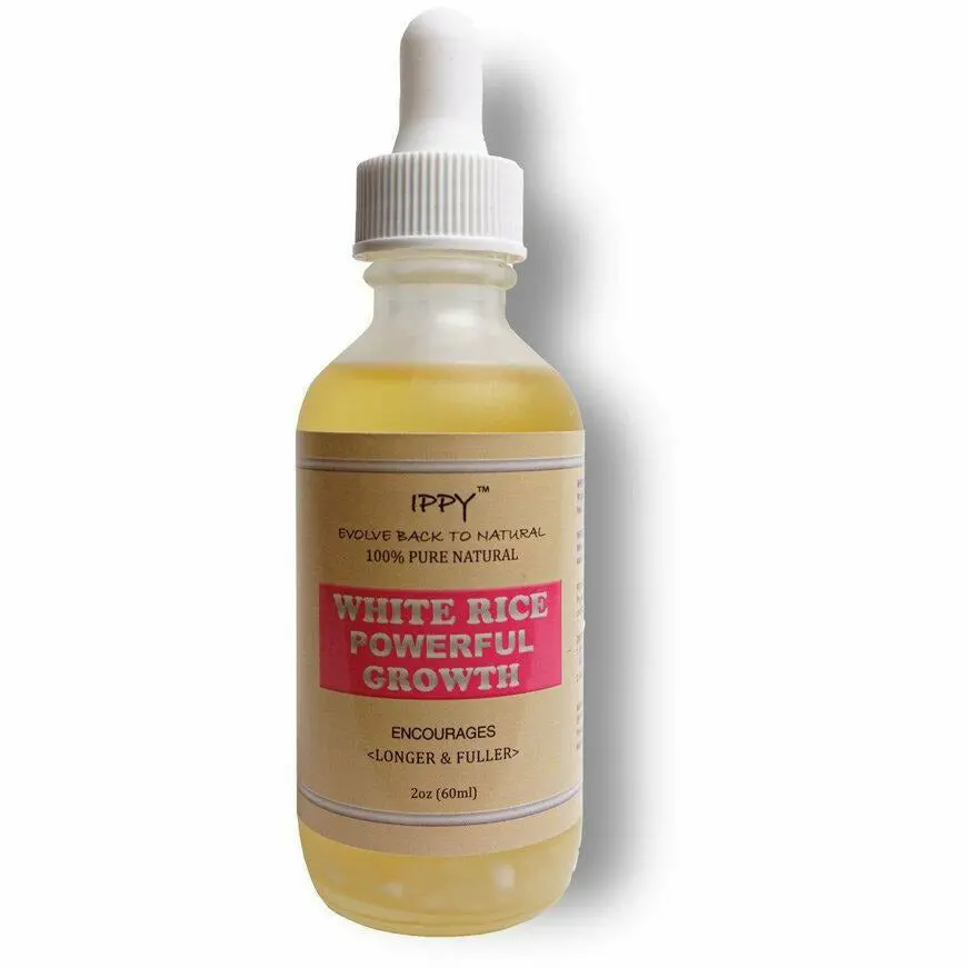 Ippy: White Rice Powerful Growth Oil 2Oz 1