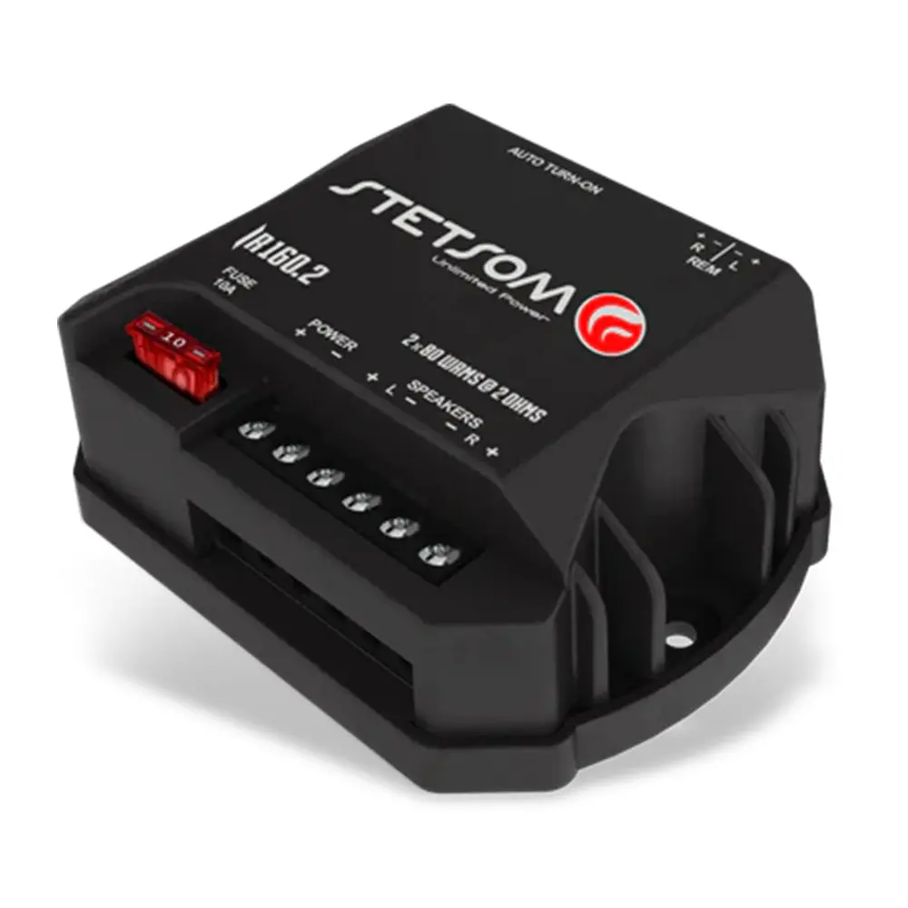 Stetsom Compact Digital Amplifier 2 Ohm 2 Channel 80Wx2 Rms Wire Input 1