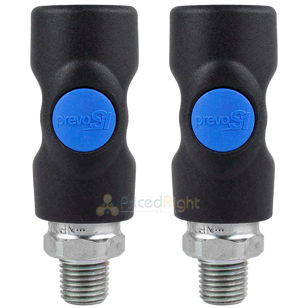 2 Pack Prevost Safety Air Plug Coupler 1/4" Mnpt Prevo S1 Industrial Isi061251 1