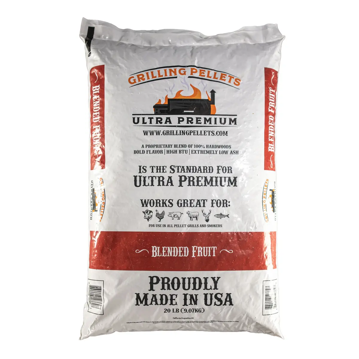 Grilling Pellets Fruit Blend Ultra Premium Fruity And Smokey Flavor 20Lb Bag 1
