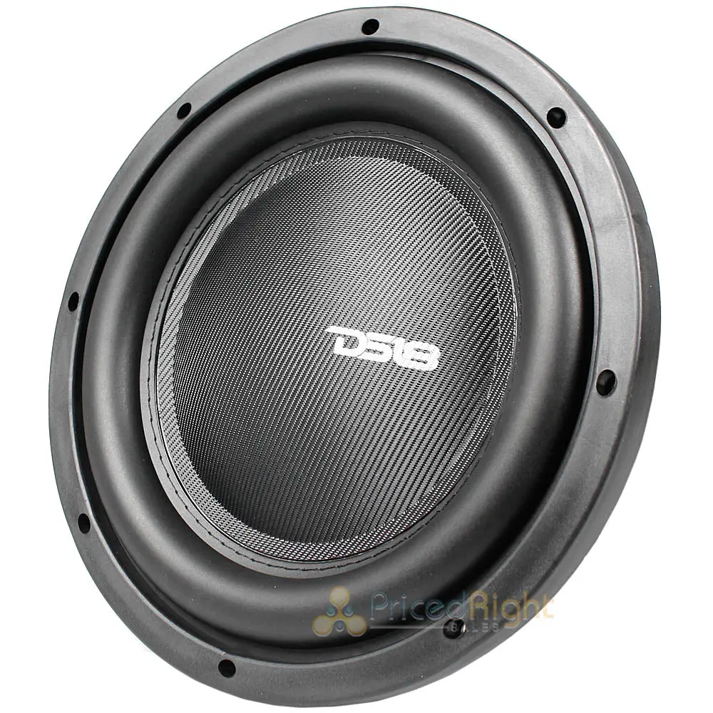 Ds18 10" Subwoofer Shallow Mount Dual 4 Ohm Slim 1000 Watts Max Ixs10.4D Single 1