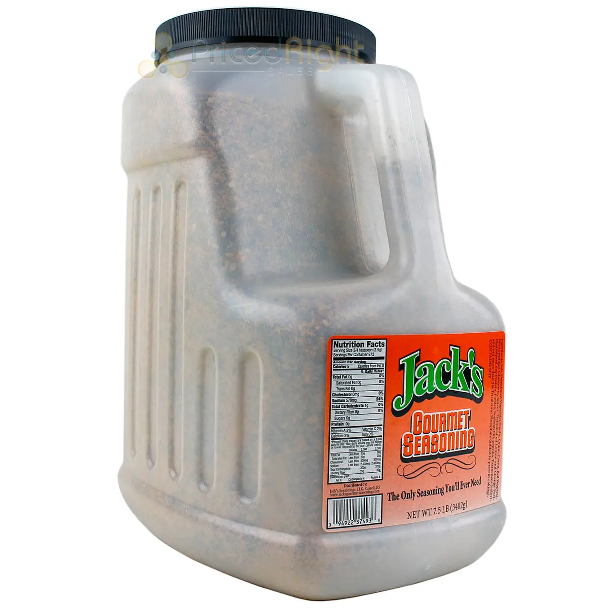 Jack's Seasoning 7.5Lb Gourmet Special Blend Spices Bbq Rub Large Container 1