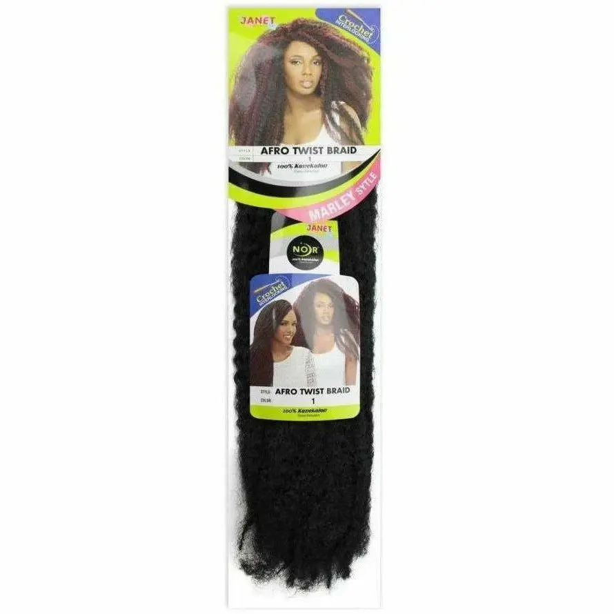 Janet Collection: 2X Afro Marley Twist Braid 1