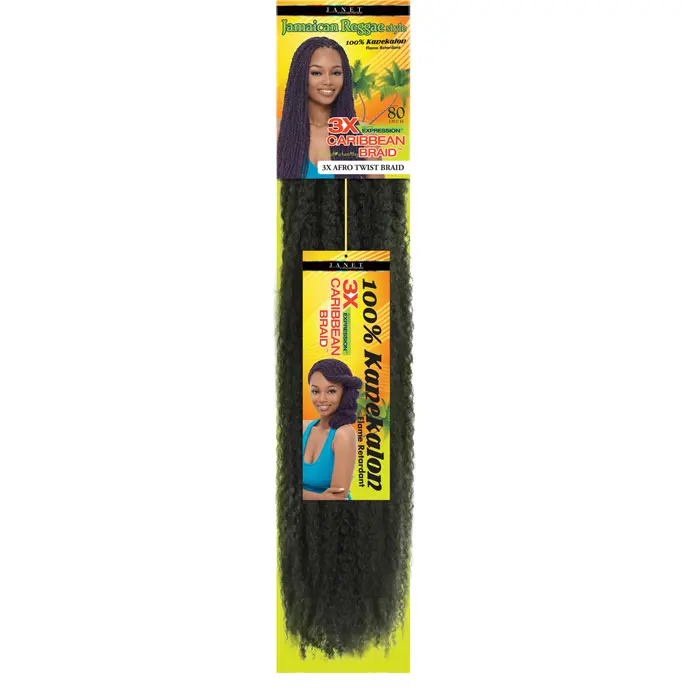 Janet Collection™: 3X Afro Twist Caribbean Braid 80" 1