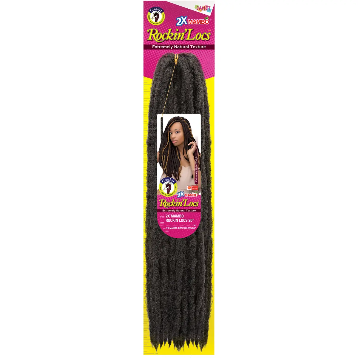Janet Collection: 2X Mambo Rockin' Locs 20" 1