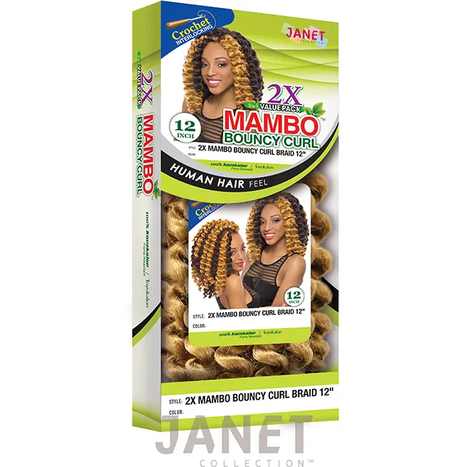 Janet Collection™: 2X Bouncy Curl Braid 12'' 1
