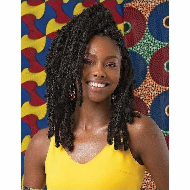 Janet Collection: Nala Tress 3X Butterfly Faux Locs 10/12/14" Crochet Braids 1