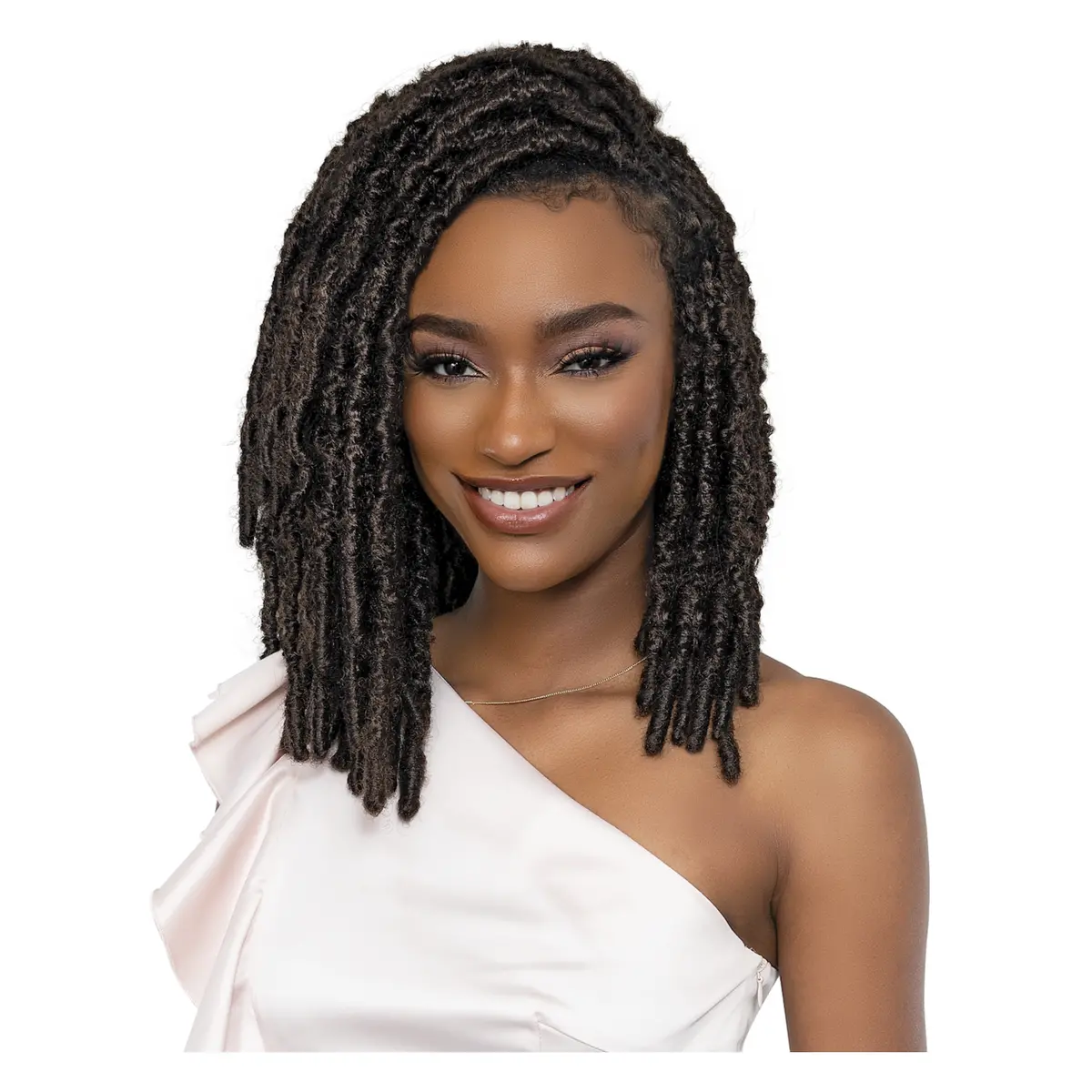 Janet Collection: Nala Tress 3X Poetry Bob Locs 10/12/14" Crochet Braids - Final Sale 1