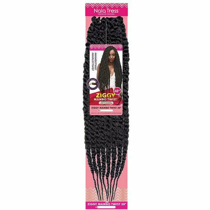 Janet Collection: Nala Tress Ziggy Mambo Twist 30" Crochet Braid 1