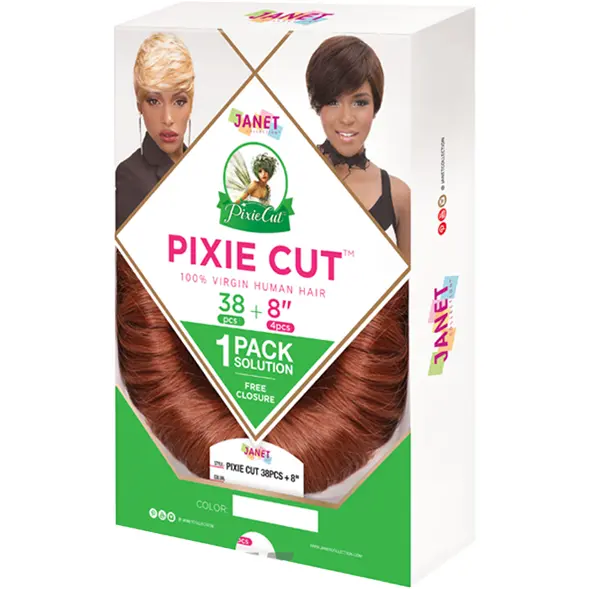 Janet Collection™: Pixie Cut 38Pcs + 8" 4Pcs 1