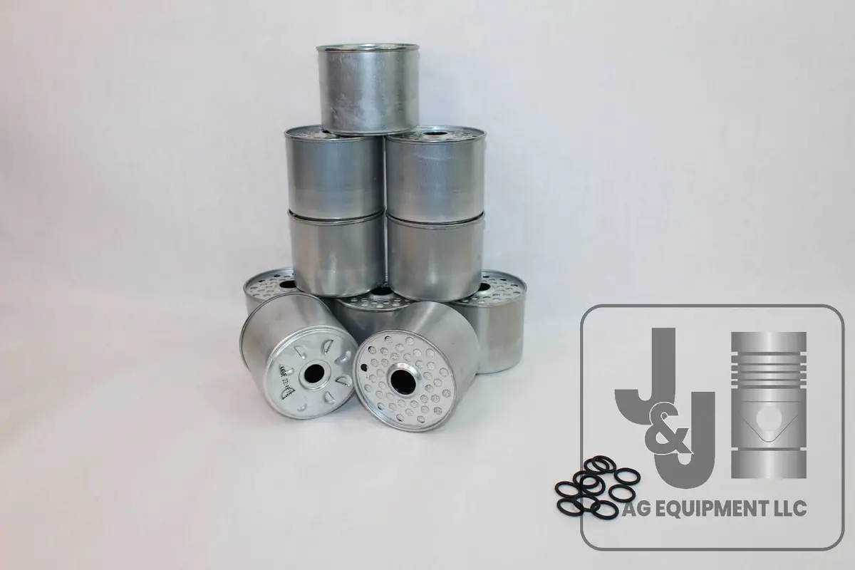 Lot Of 10 Fuel Filters Fits Ford John Deere Oliver Tractors 1
