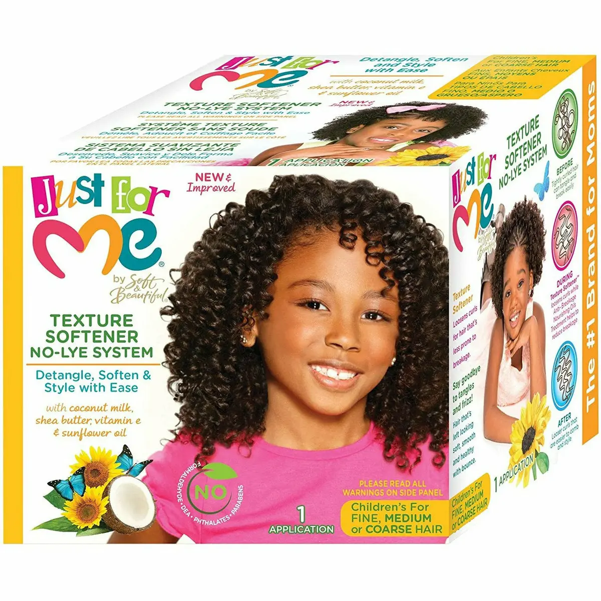 Just For Me: Texture Softener No-Lye System 1