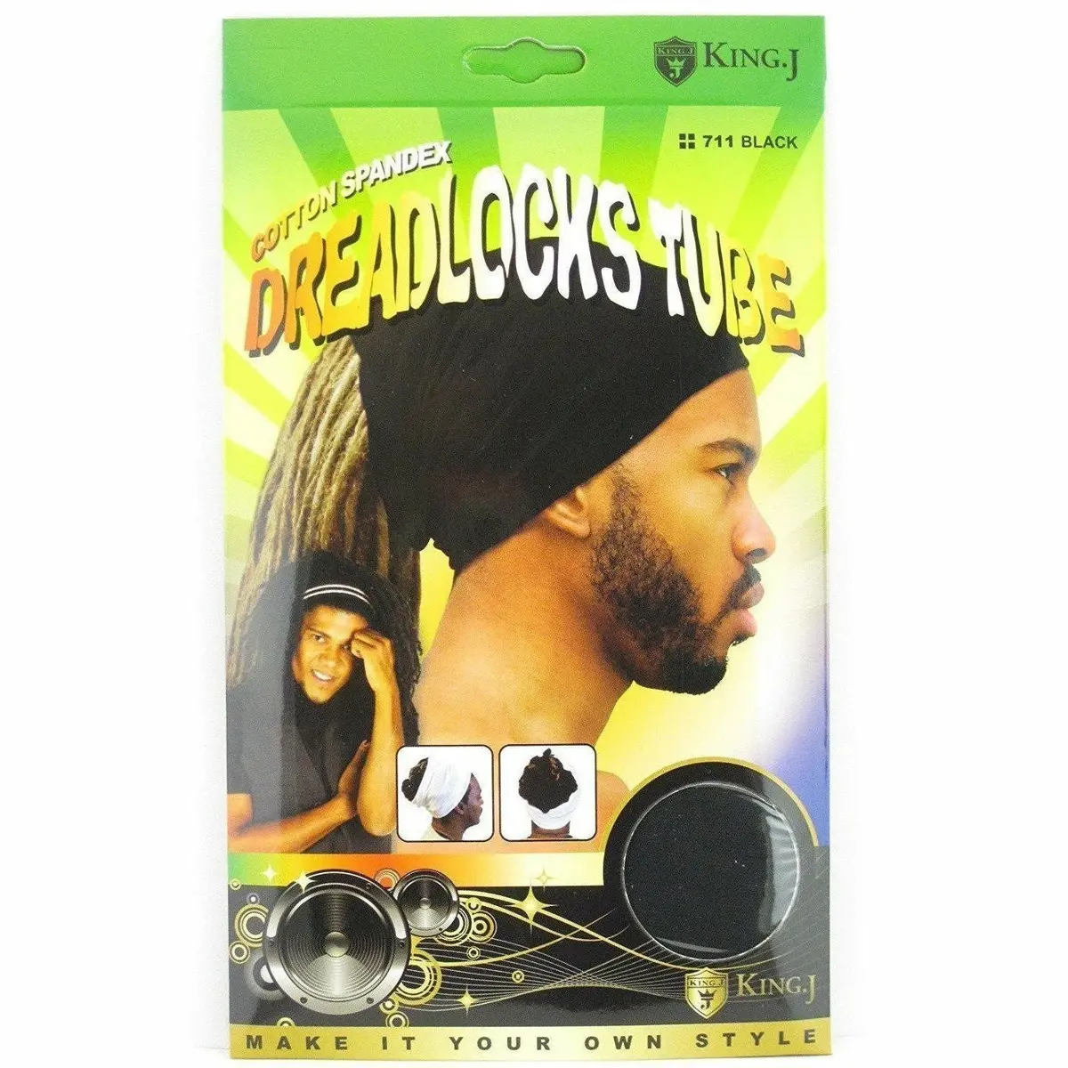King.J: Cotton Spandex Dreadlocks Tube 1