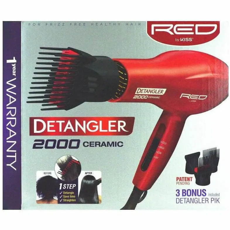 Red By Kiss: 2000 Detangler Ceramic Hair Dryer 1
