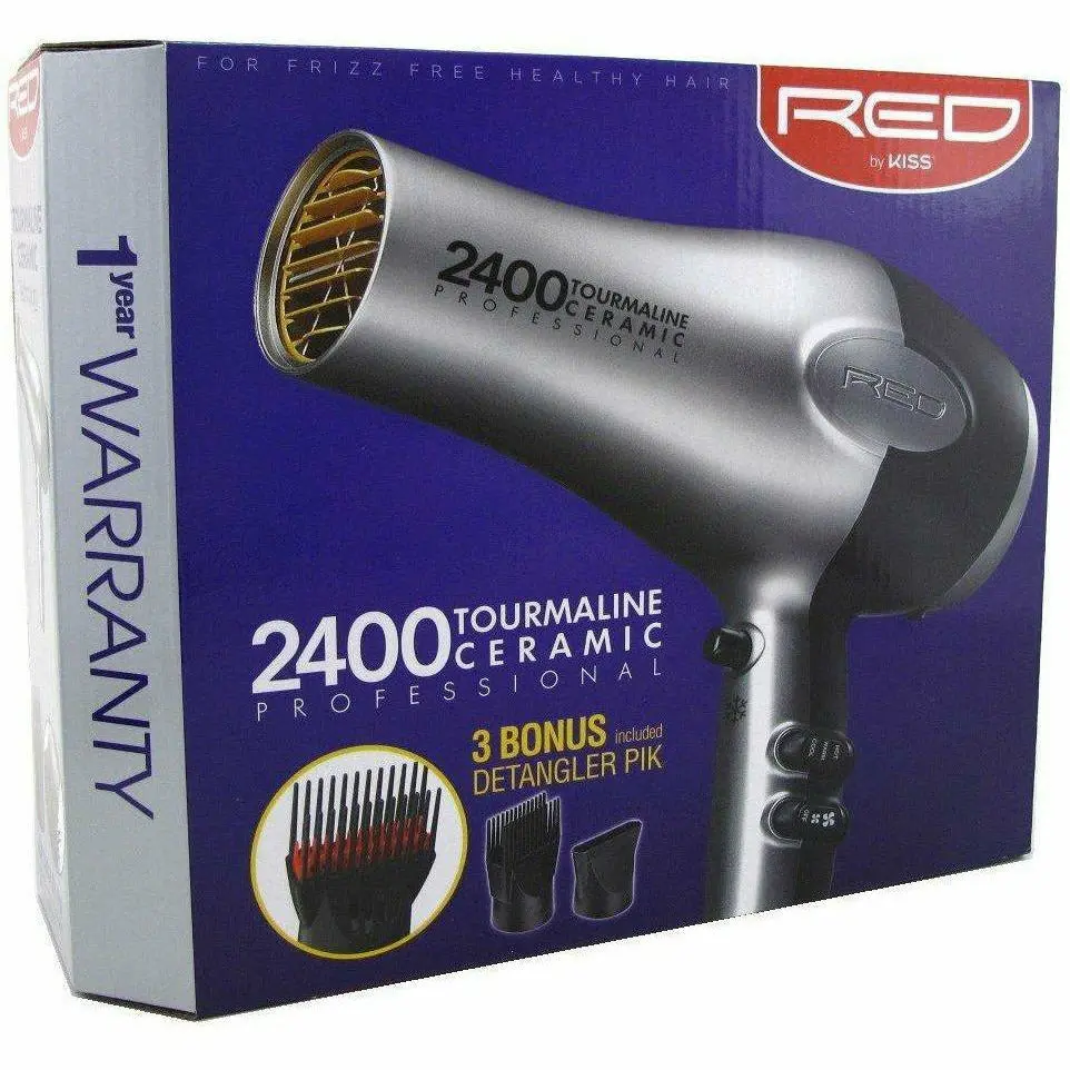 Red By Kiss: 2400 Tourmaline Ceramic Professional Hair Dryer 1