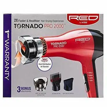 Red By Kiss: Tornado Pro 2000 Hair Dryer 1