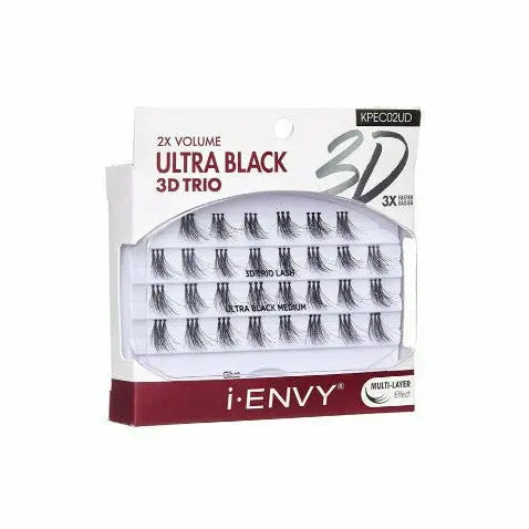 Kiss: I Envy Ultra Black 3D Trio Lash Extensions 1