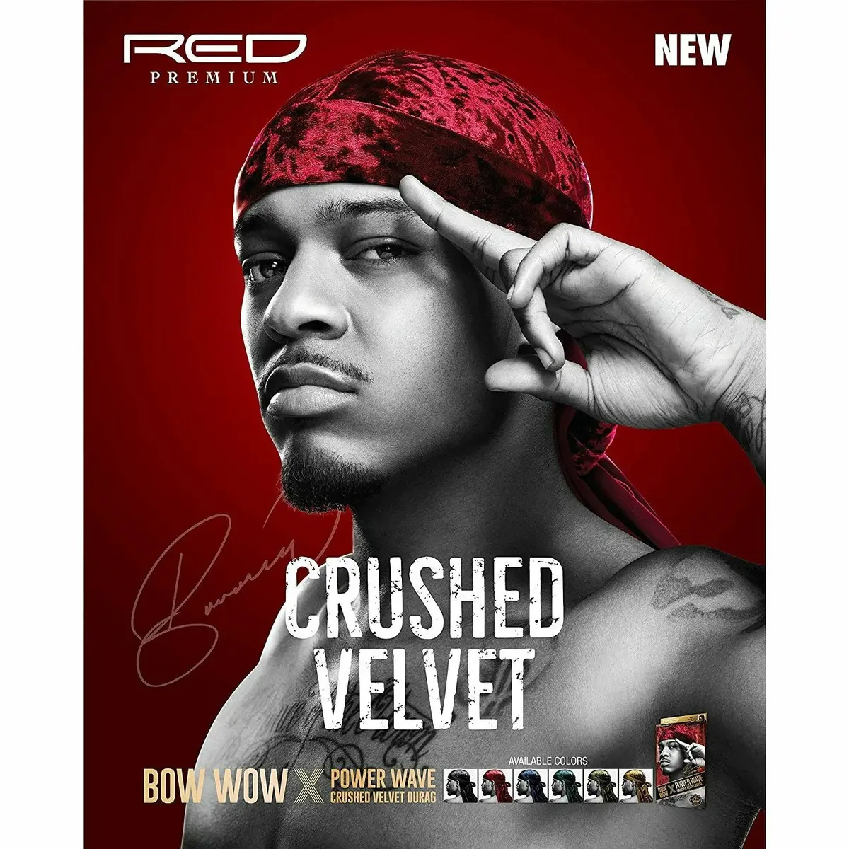 Red By Kiss: Power Wave Crushed Velvet Durag 1