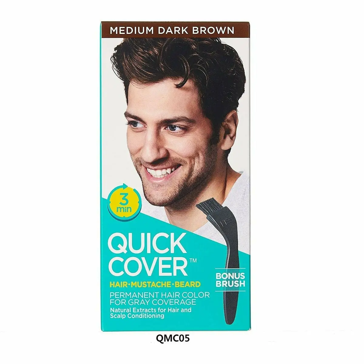 Kiss: Quick Cover For Men's Hair, Mustache, & Beard 1