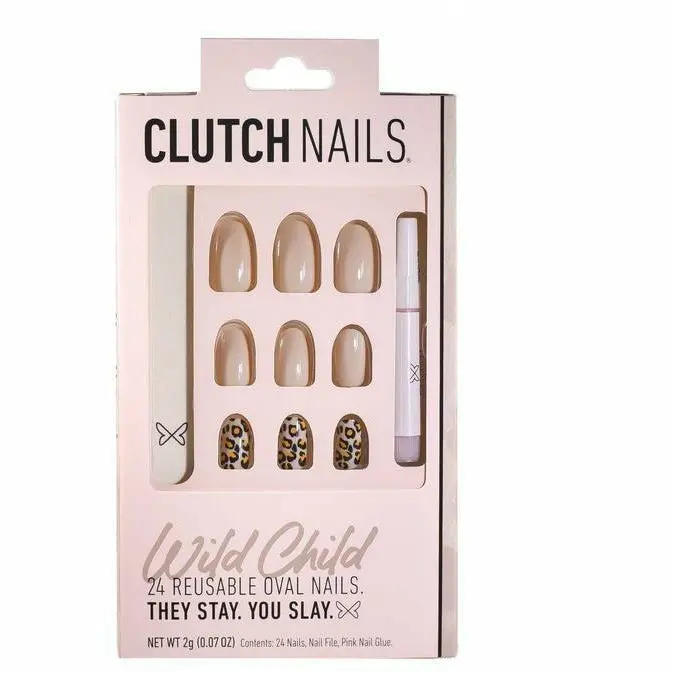 Clutchnails: Wild Child Oval Nails 1
