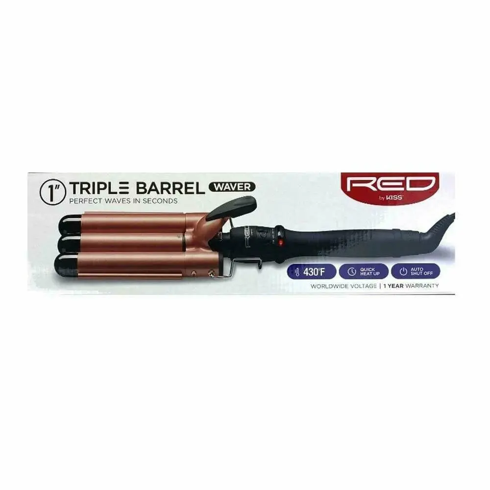Red By Kiss: 1" Triple Barrel Waver 1