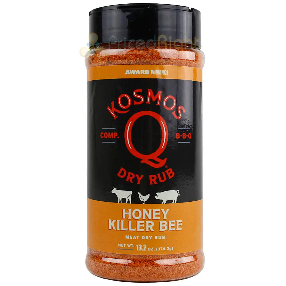 Kosmos Q 13.2 Oz Honey Killer Bee Competition Rated Bbq Meat Dry Rub All Natural 1