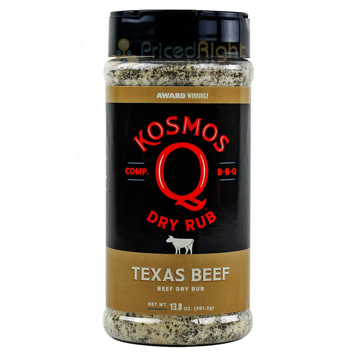 Kosmos Q Texas Beef Meat Bbq Dry Rub Competition Rated 13.8 Ounce All Natural 1