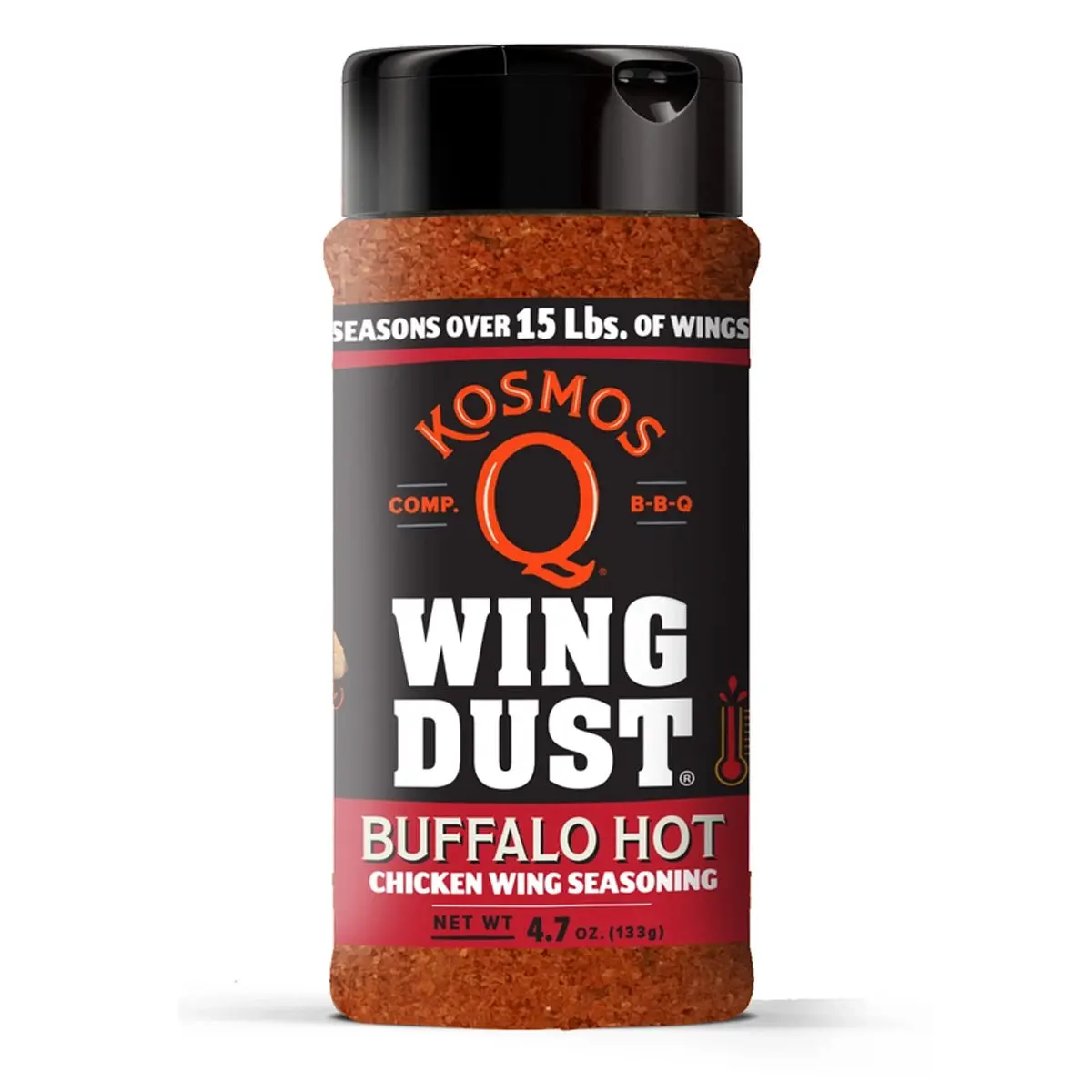 Kosmos Q Wing Dust Buffalo Hot Wing Dry Rub Seasoning Competition Pit Master 1