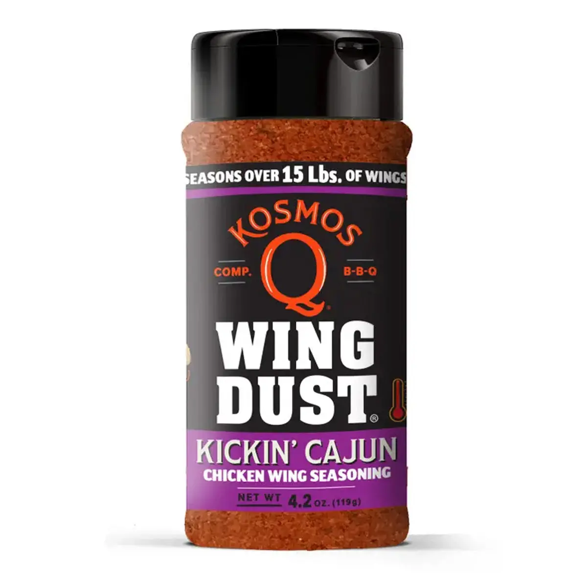 Kosmos Q Wing Dust Kickin Cajun Wing Dusting Seasoning Competition Pit Master 1