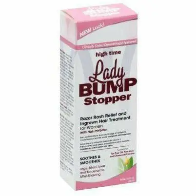 Lady Bump Stopper: High Time Razor Rash Relief/Ingrown Treatment 2Oz 1