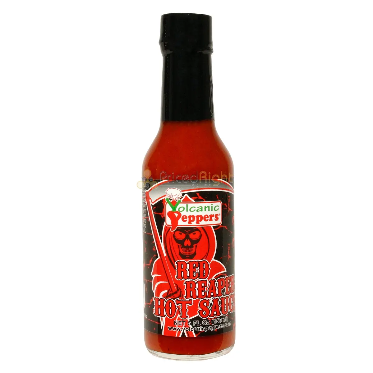 Volcanic Peppers Red Reaper Hot Sauce High Heat Habanero Carolina Reaper 5 Oz 1