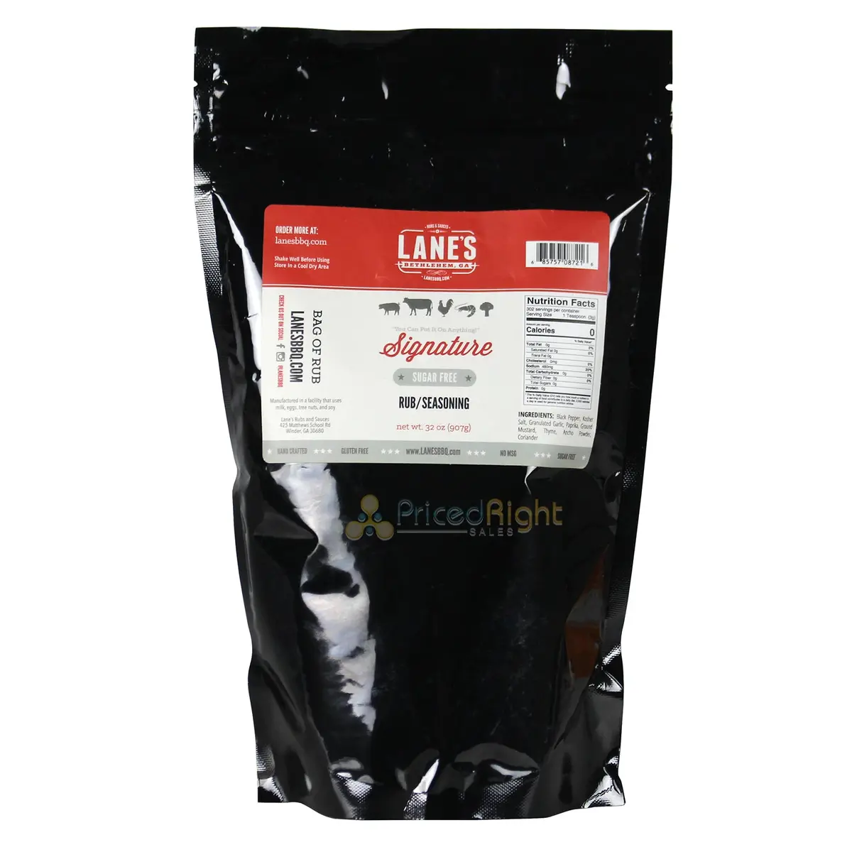 Lane's Bbq Signature Rub 2Lb Bag Sugar Free Gluten Free No Msg Lanes2lb 1