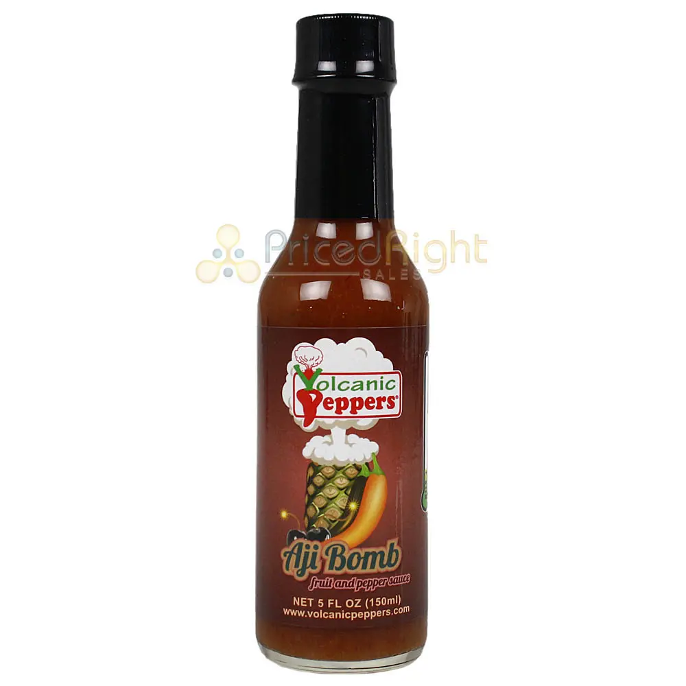 Volcanic Peppers Aji Bomb Fruit And Pepper Sauce 5 Oz Sweet Mild Lavadba 1